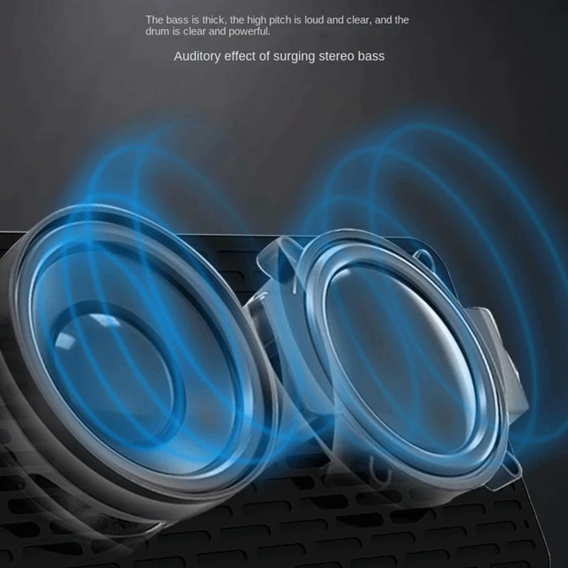 

Bluetooth 5.0 Wireless Charger Computer Speaker Bluetooth Wireless Speaker LED Alarm Clock Audio Laptop Speaker