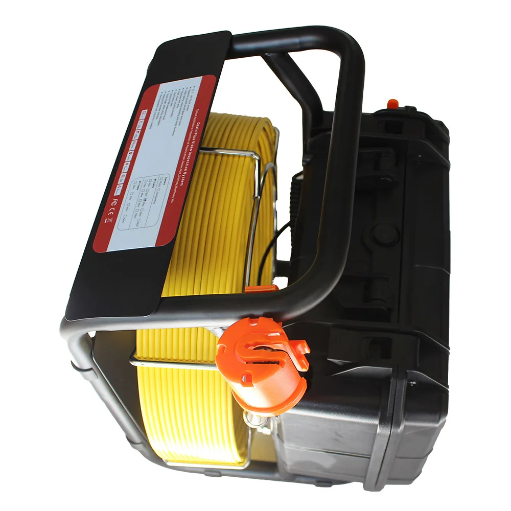 512HZ sonde Locator Self-Leveling Video Audio Recorder Sewer Pipe Inspection Camera with 7mm soft cable 9Inch IPS 1080P Screen