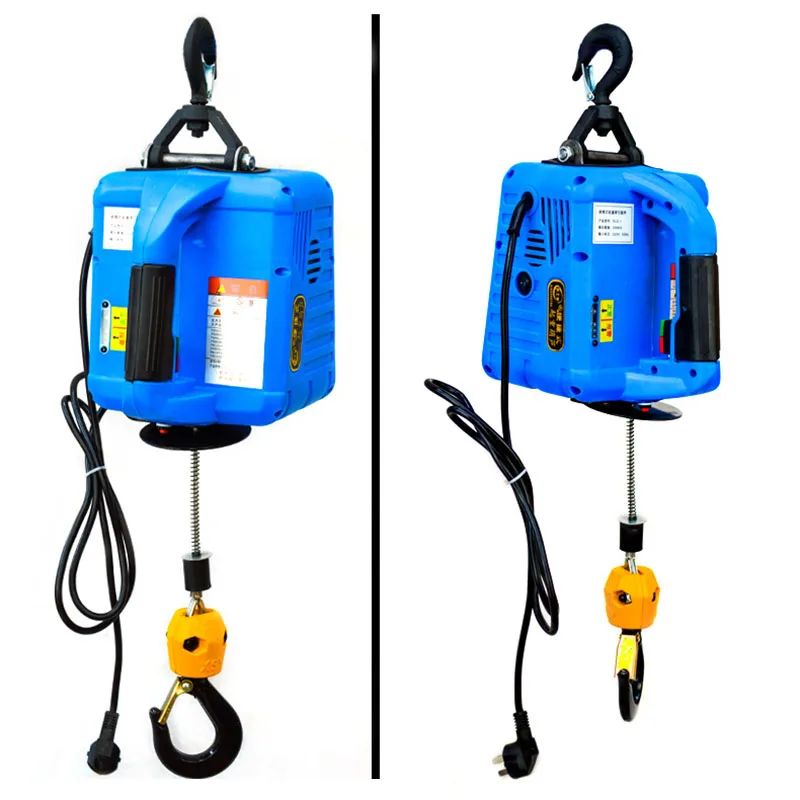 500KG Electric hoist Portable Electric Winch electric steel wire rope lifting hoist 220V