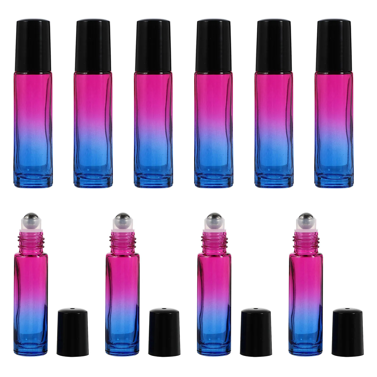 

10Pcs Essential Oil Glass Roller Bottles Leak Proof Refillable Sub Bottles Convenient Portable Storage Glass Sub Bottle