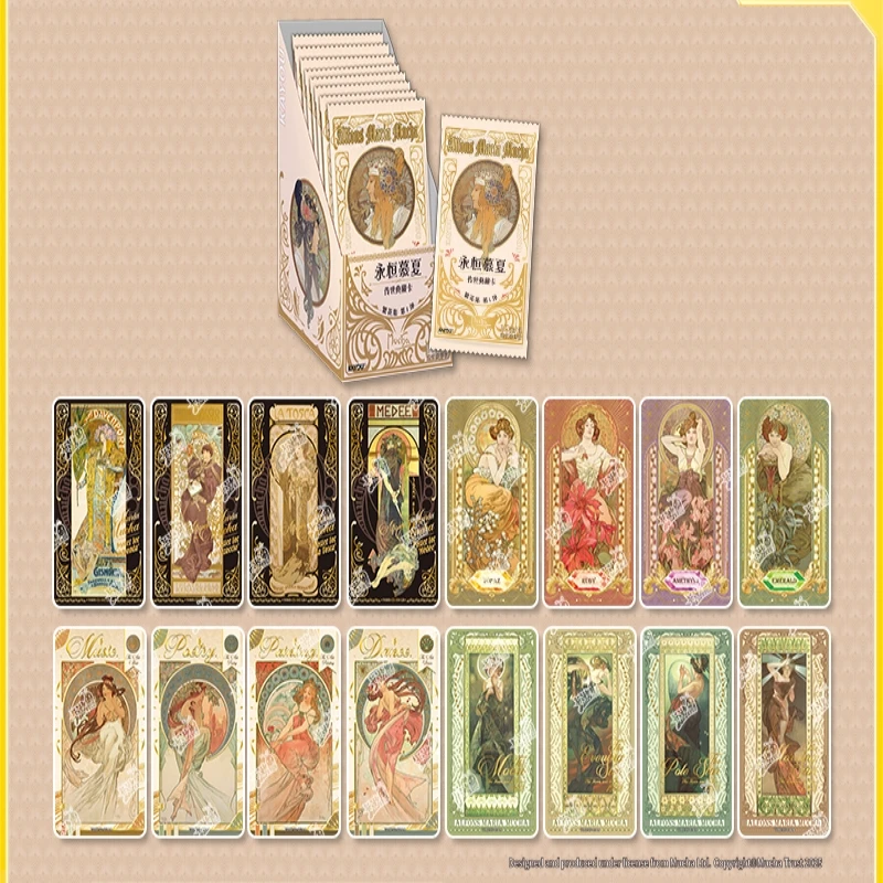 KAYOU ของแท้อย่างเป็นทางการ Eternal Mucha Card Heritage Collection การ์ดคอลเลกชันดอกไม้ First Bullet อุปกรณ์ต่อพ่วงของเล่นของขวัญ