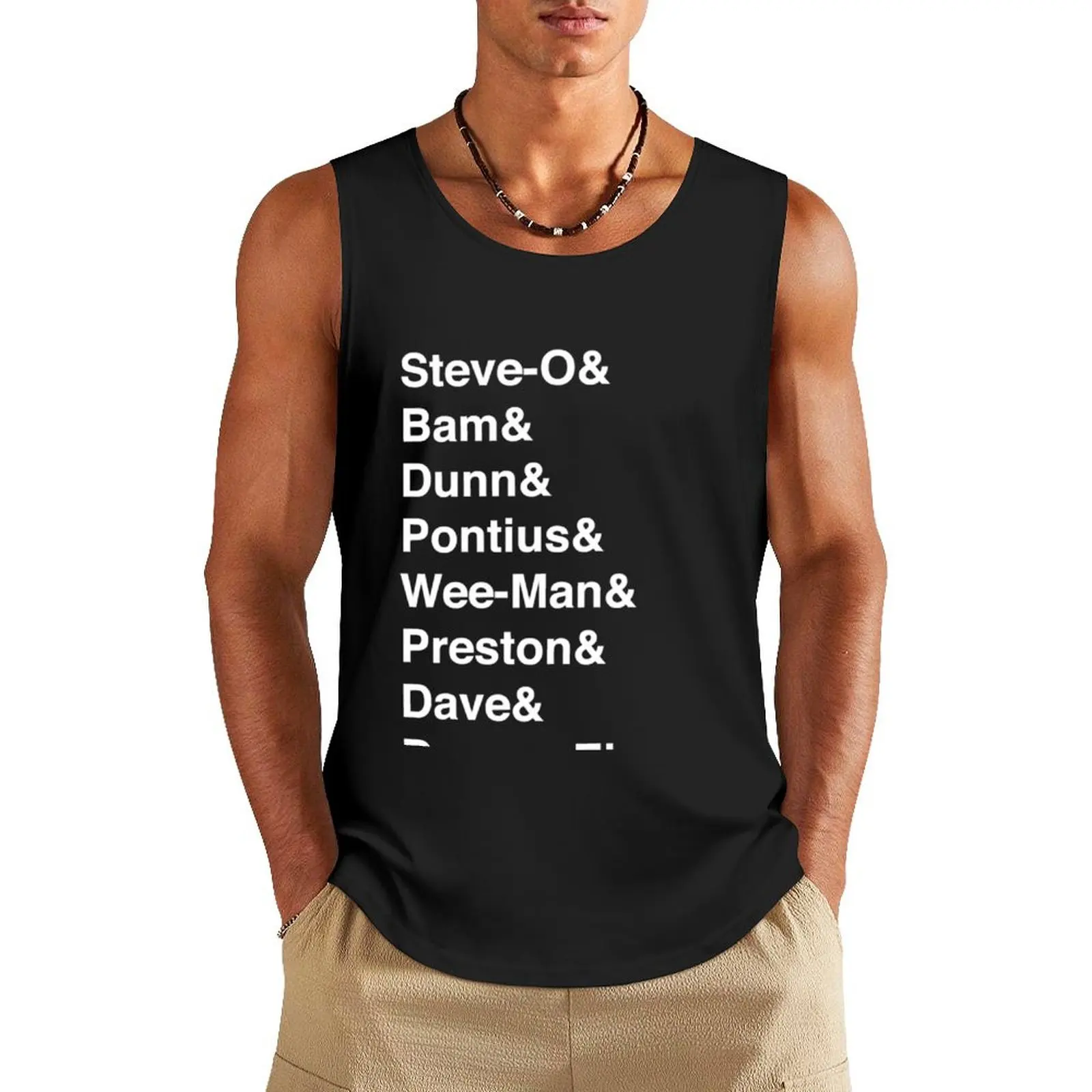 

Johnny Knoxville Tank Top Man gym clothes sleeveless t-shirts for men