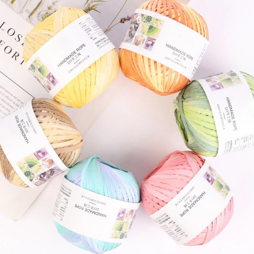 

Chainho,Handmade Lafite Paper Rope,40 Yards/Piece,For Bouquet Gift Packaging Decorative,DIY Creative Weaving Material,SZ-Z2