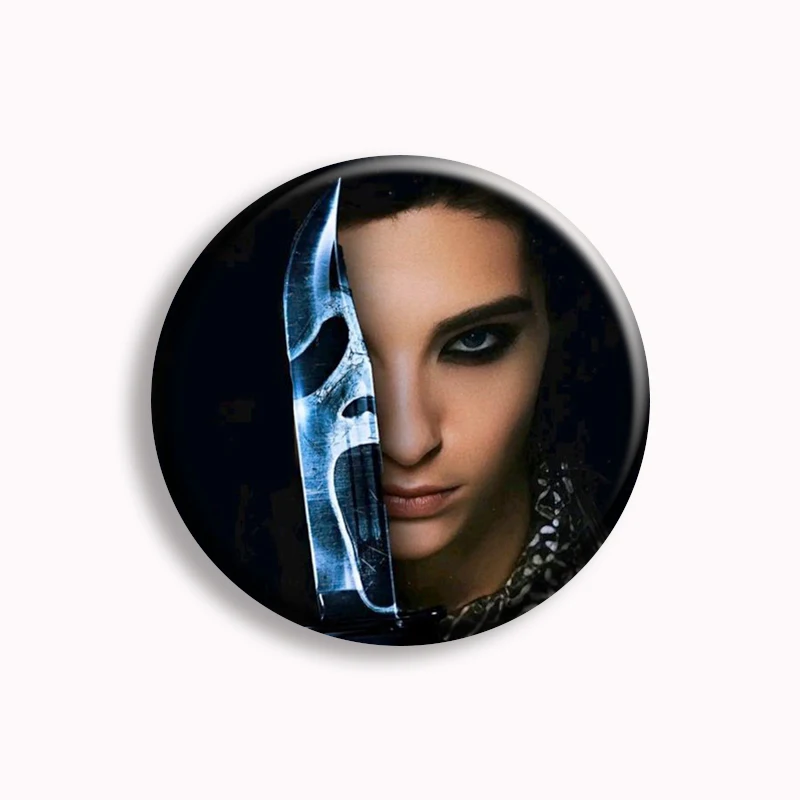 Rock Band Tokio Hotel Bill Kaulitz Vintage Button Pin Punk Metal Aesthetic Brooch Badge Bag Deocr Jewelry Music Lover Collect