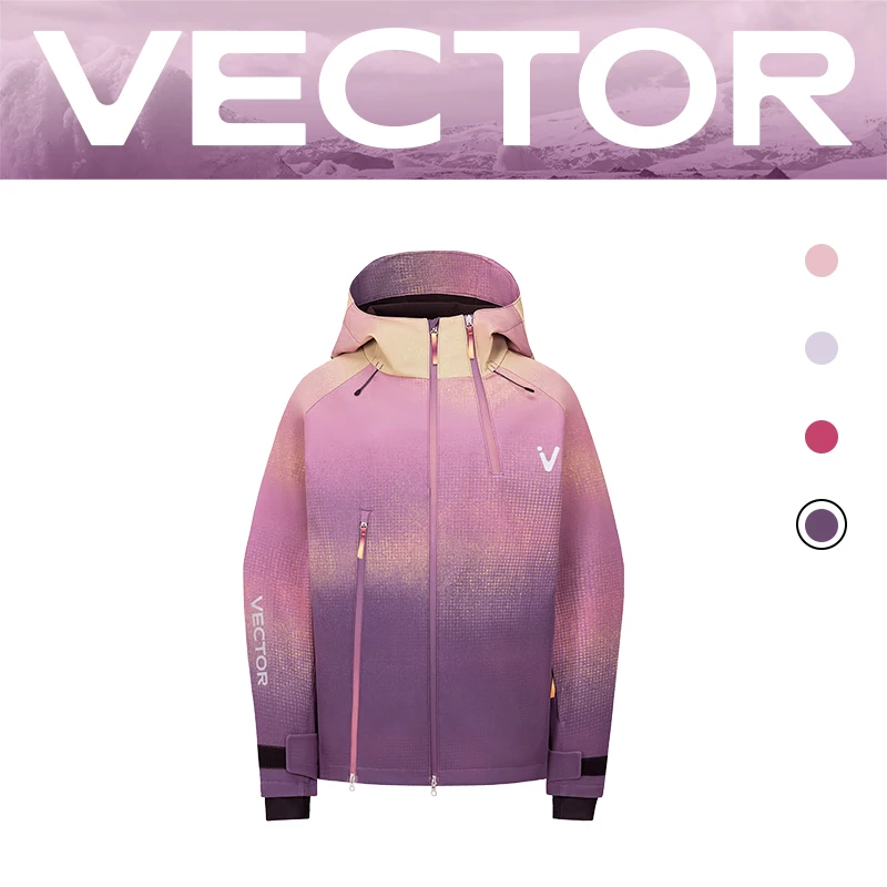 VECTOR Ski-jas voor heren en dames, skibroek, warme, winddichte winteroverall, hoodie, waterdichte kleding voor buitensporten, snowboard, 2026