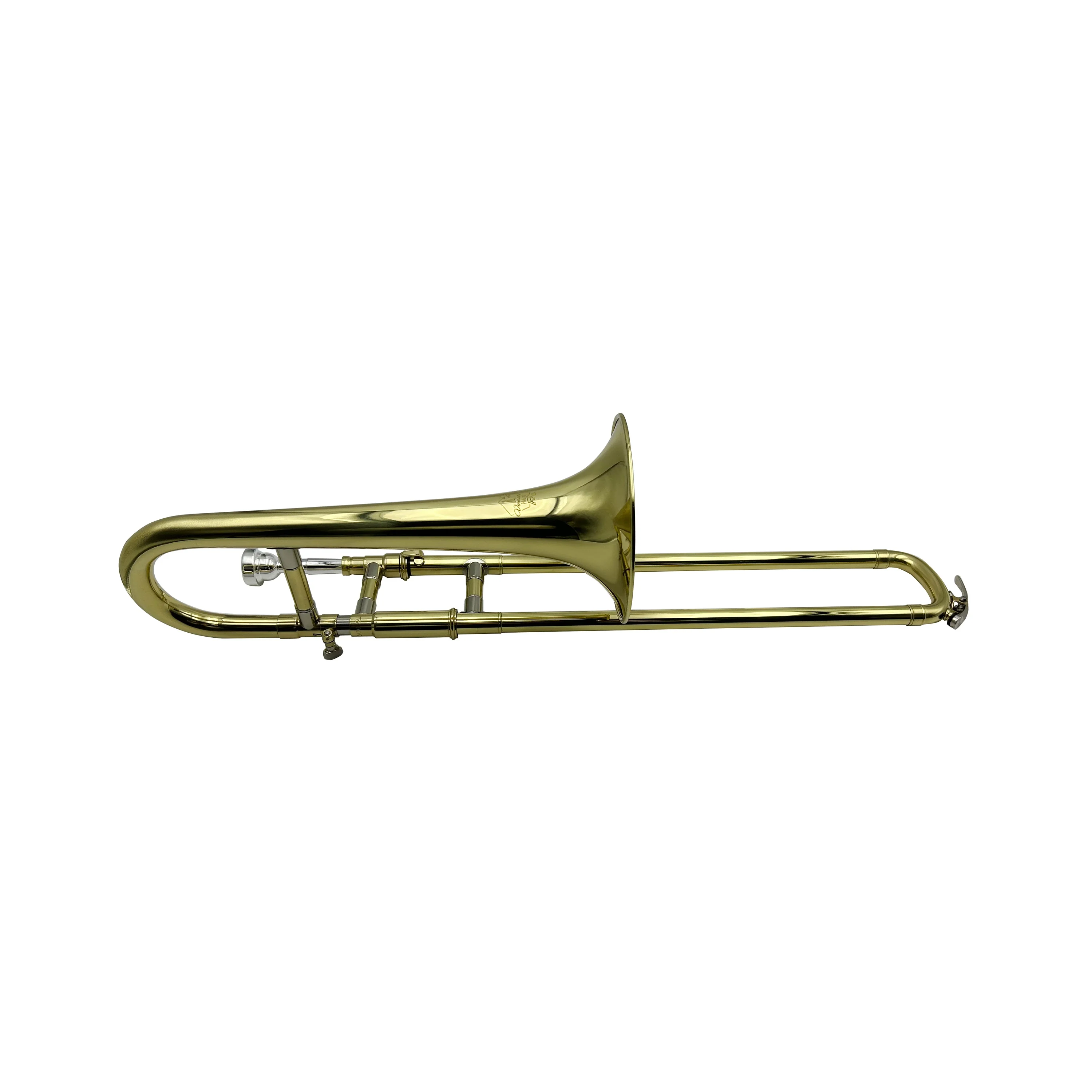 Children's Gold BB Trombone Trumpet With Lacquer Surface Accepted Brass Instrument Customized