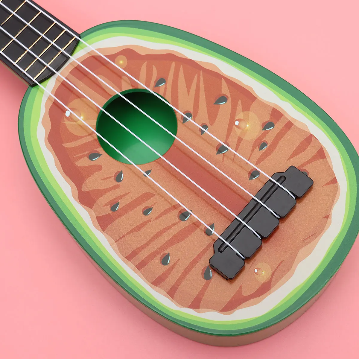 ชุดเครื่องดนตรีอูคูเลเล่รูปผลไม้ 2 ชิ้น กีตาร์ขนาดเล็ก ของเล่นเสริมพัฒนาการด้านดนตรีสำหรับเด็กเล็ก สีสันสดใส ของขวัญเสริมสร้างการเรียนรู้ด้านดนตรี