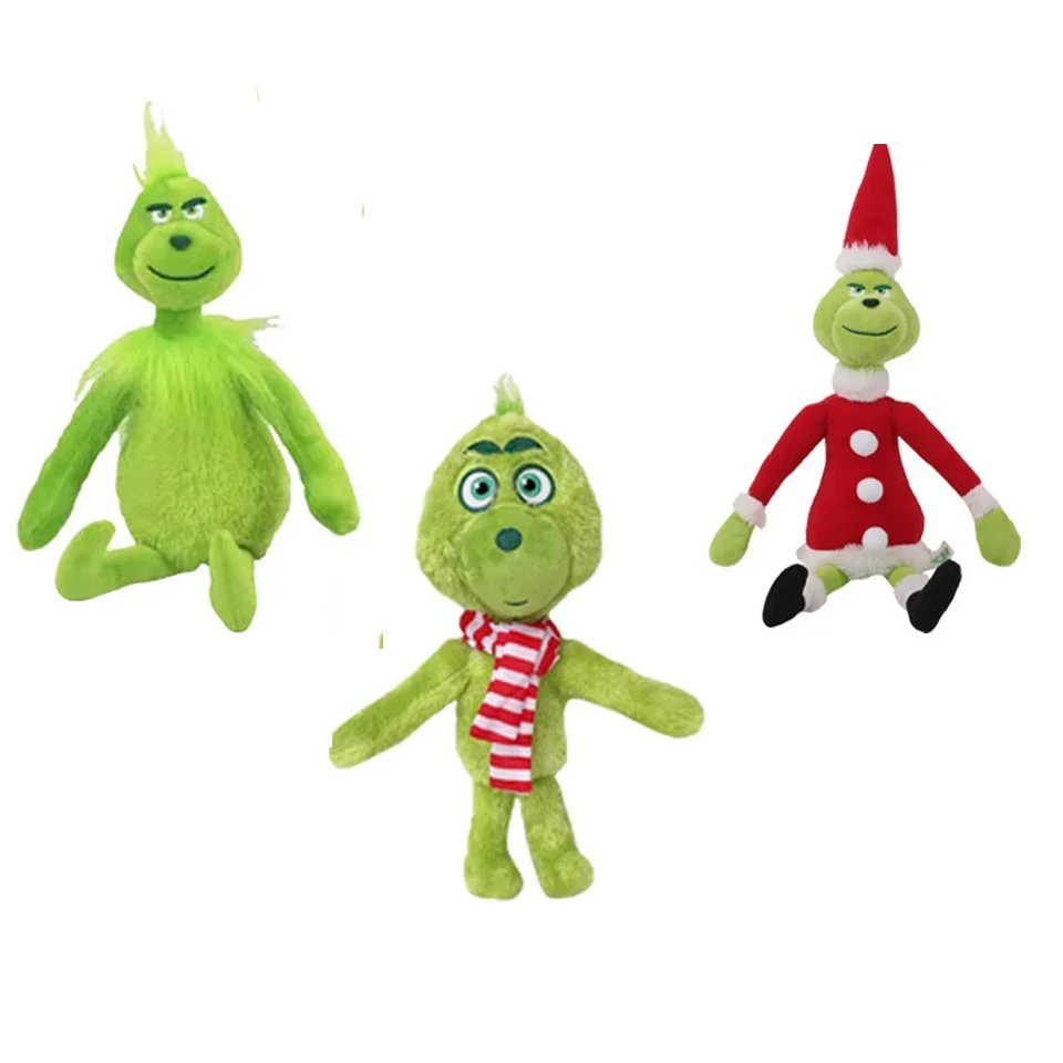 Kerstanimatie Randspeelgoed Kamerdecoratie Groen Monster Grincheds Cartoon Begeleiden Dierenpop Kindercadeau