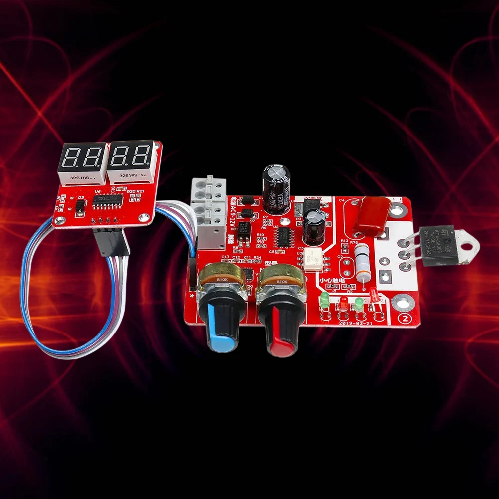 Tablero de control de máquina de soldadura por puntos ajustable con pantalla digital para proyectos de baterías y transformadores de bricolaje