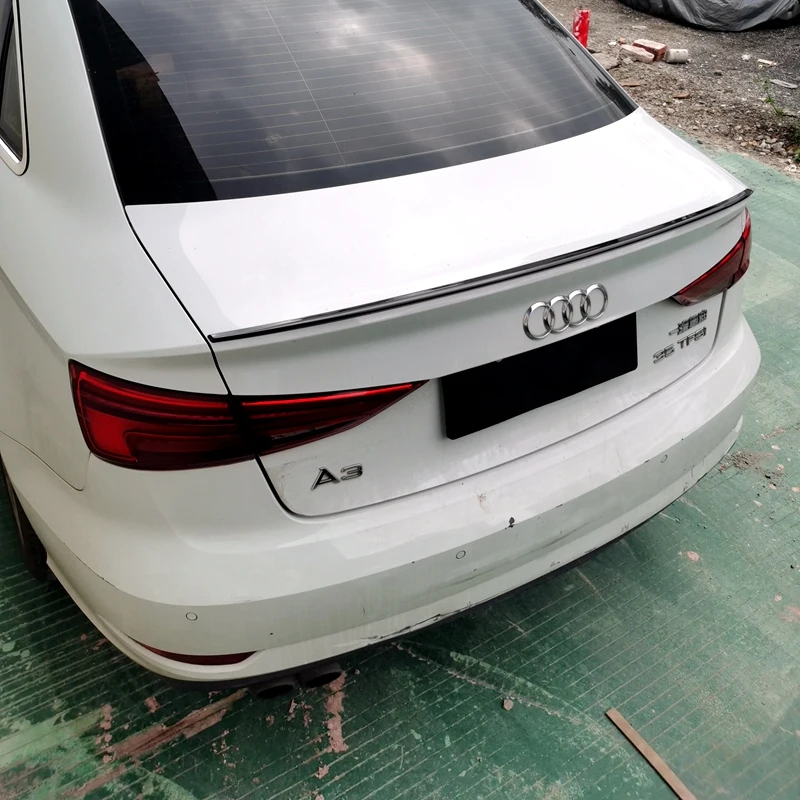 For Audi A3 S3 8V Sedan Spoiler 2014 To 2020  Rear Trunk Lid Car Spoiler Wings Tuning Exterior Accessories  ﻿