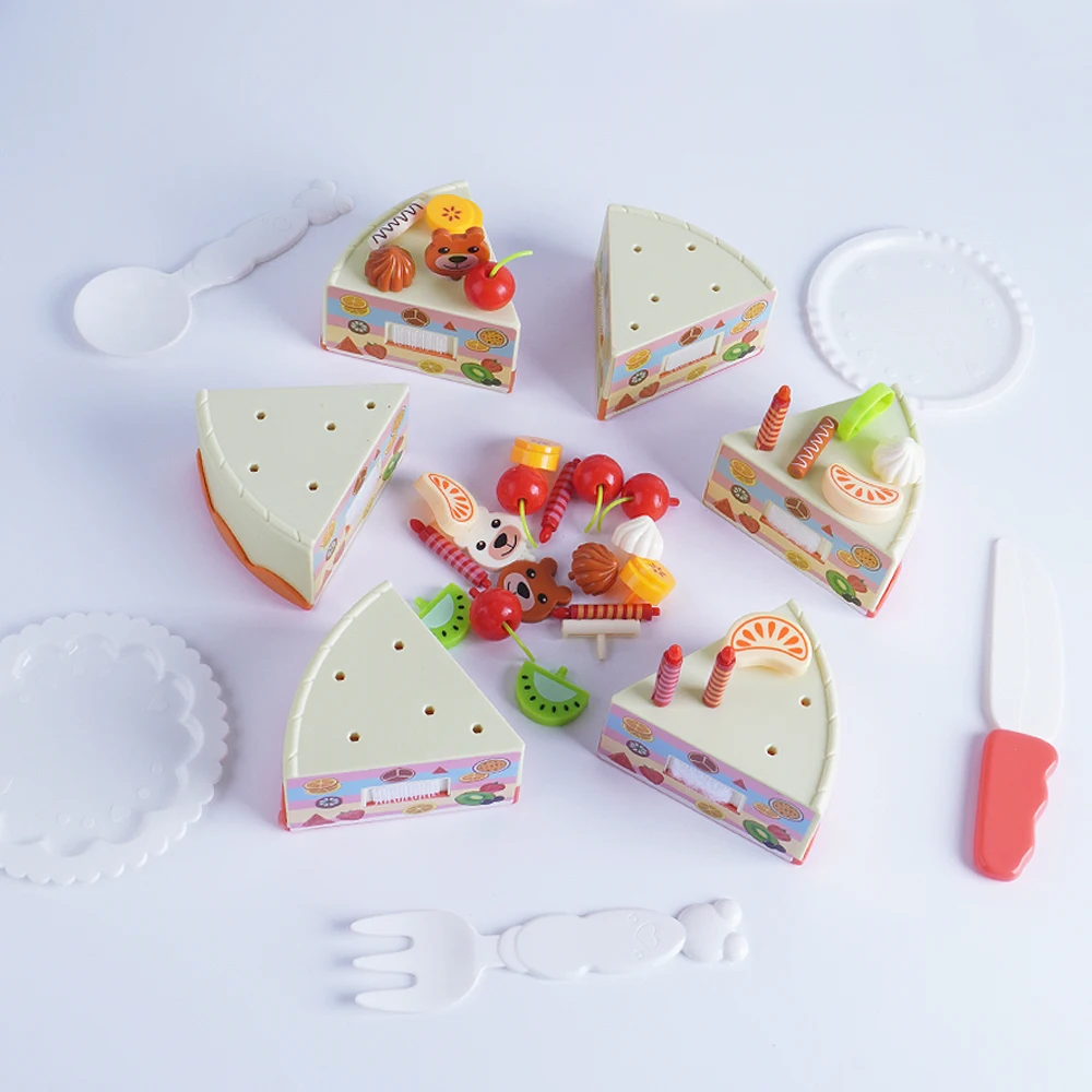 85 قطعة من ألعاب كعكة عيد الميلاد للأطفال، مجموعة ألعاب المطبخ مع موسيقى خفيفة للتعليم المبكر