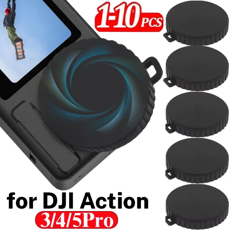 

1-10PCS Camera Lens Caps for DJI Osmo Action 3 4 5 Pro Anti-scratch Silicone Camera Protective Cover for DJI Action Accessories