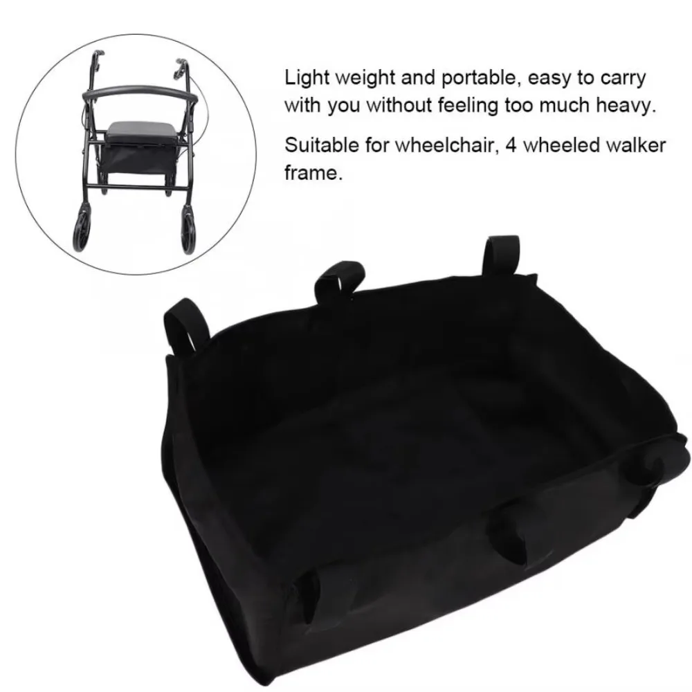 Wheelchair Frame Storage Bag Under Seat Bag Basket Pouch Wheel Chair Bag Braces Supports Pack Wheel Chair and Walker Accessories