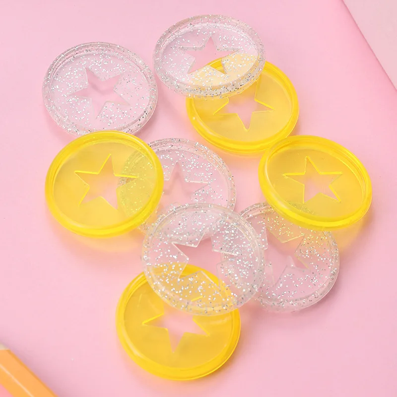 100Pcs 30mm New Transparent Mushroom Hole Binder Notebook Plastic Disc Rings Notebook Loose Leaf Buckle Plastic Button