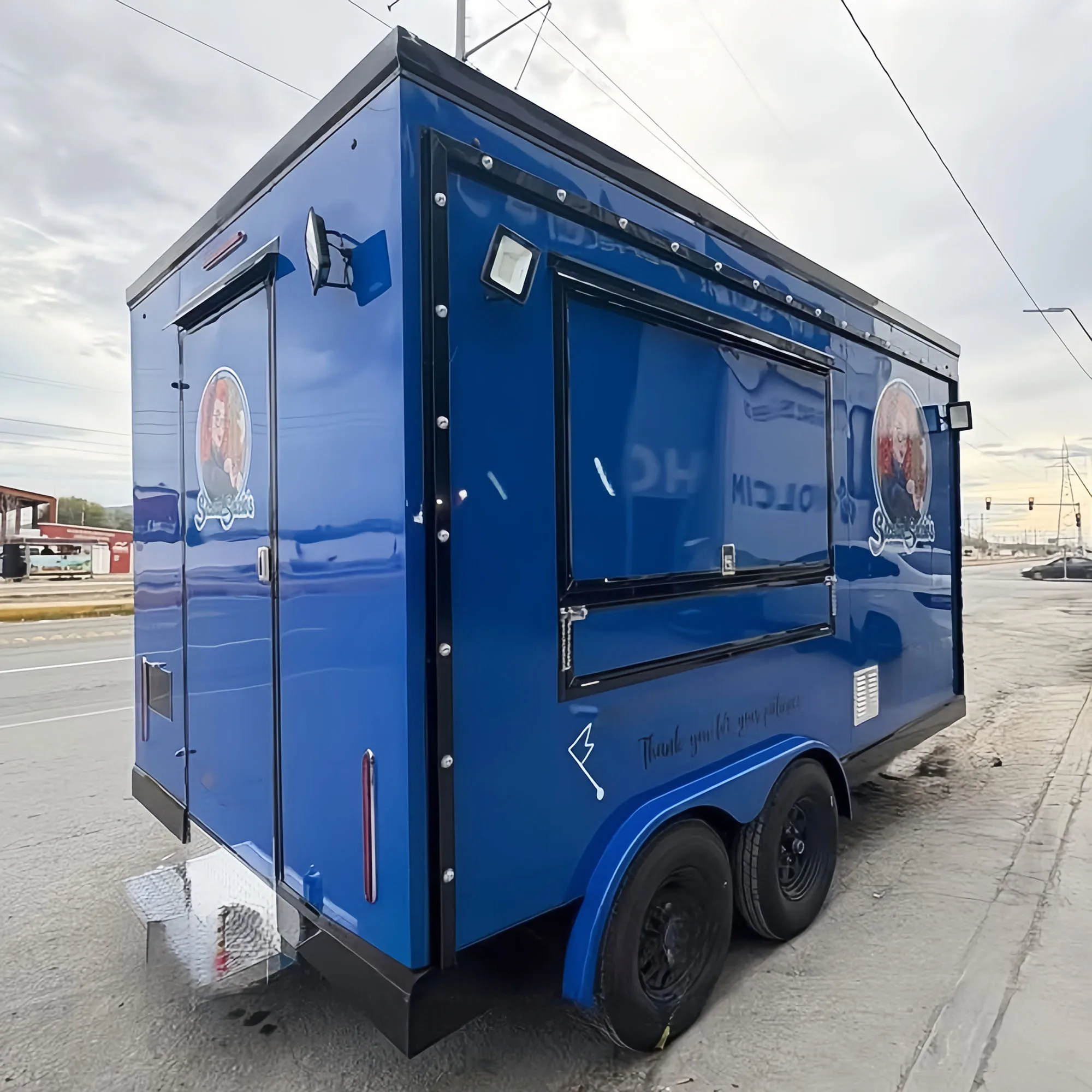 

Street Fast Food Truck Bbq Coffee Ice Cream Mobile Cart Taco Food Truck