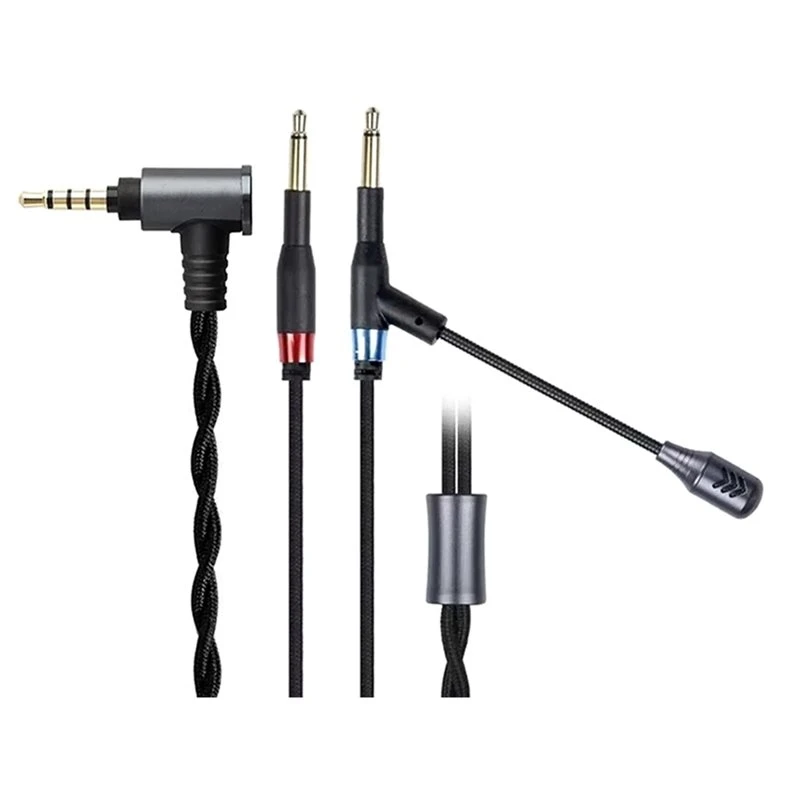 2026 Easy Use HFM04 Headphone Cable With HD Omnidirectional Metal Mic For Sony Hifiman HE400SE Sundara Arya Ananda Deva Pro MEZE