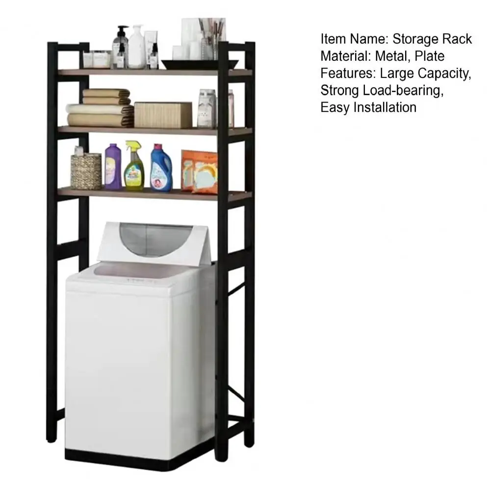 1 Set Toilet Storage Rack Freestanding Multi-layer Space-saving Bathroom Sundries Sundries Organizer Household Supplies