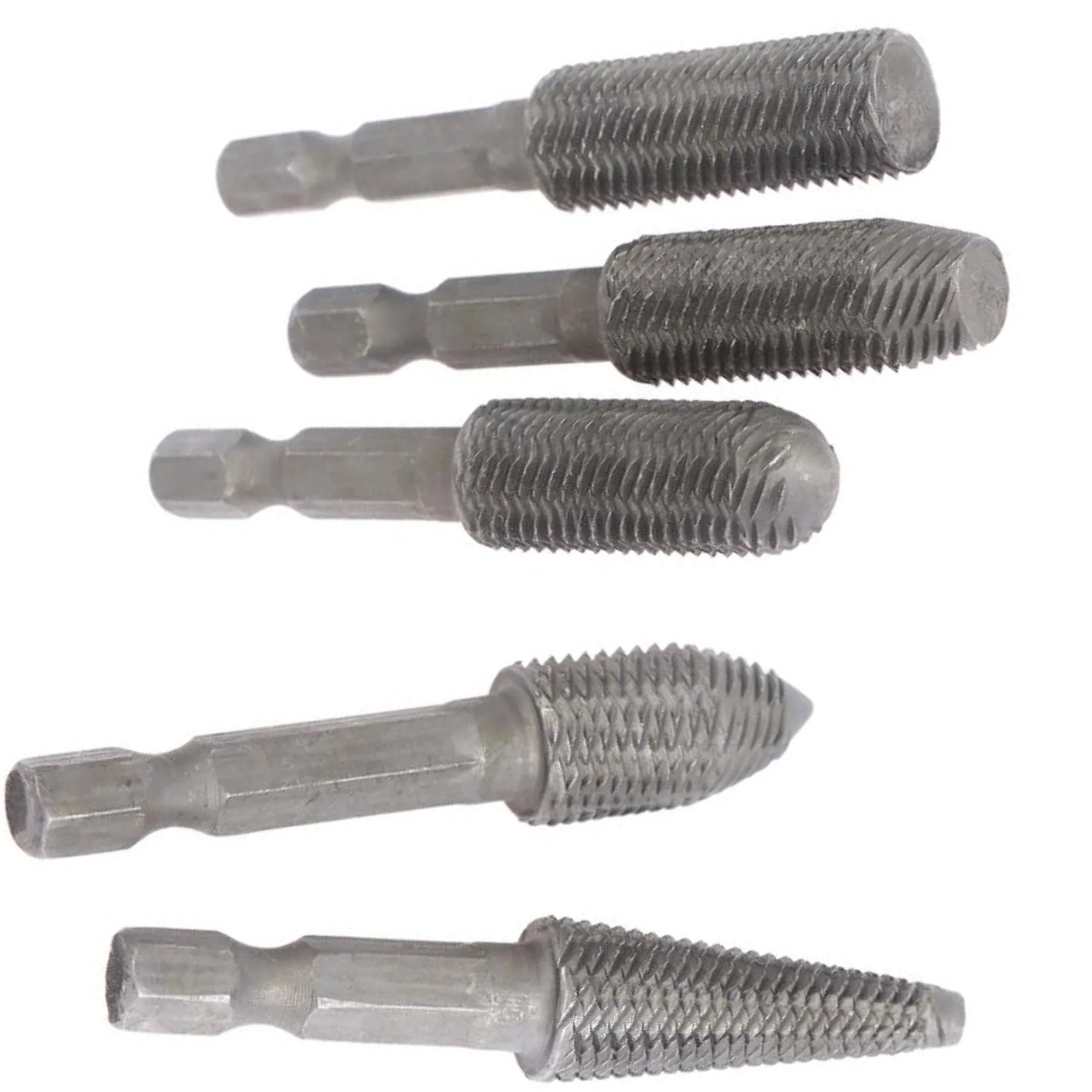 

5Pcs Hex Shank Head Tungsten Carbide Steel Rotary Burr Die Grinder Bit Shank Carving Tools
