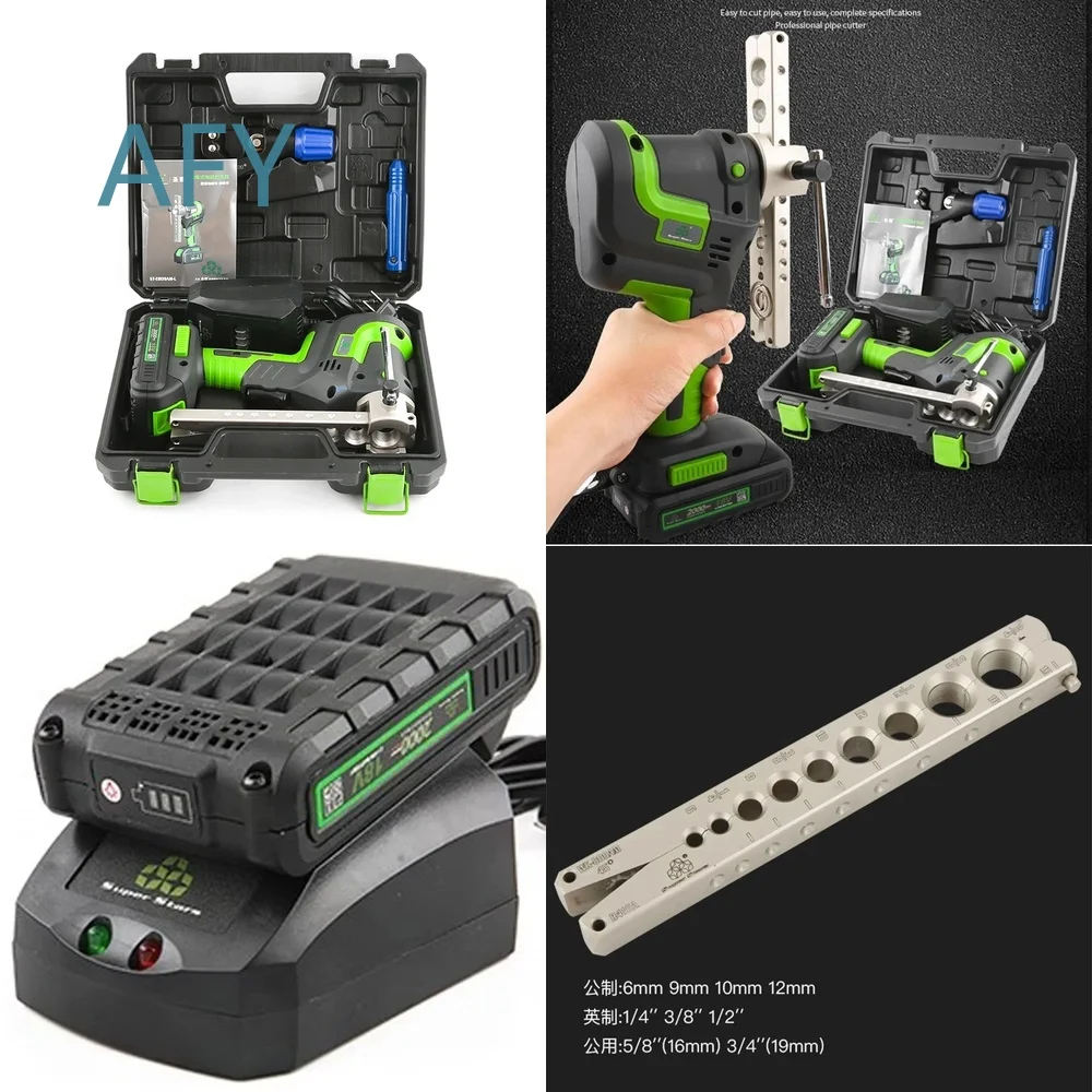 Electric Tube Flaring Tool Set for ST-E809AM-L Metric English Systems Handheld Flare Expander Kit Professional HVAC Plumbing