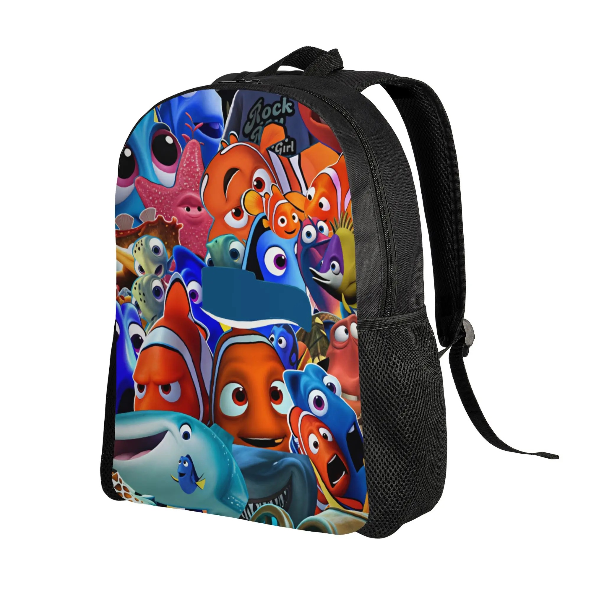 Finding Dorys Nemos Backpack Movie  Outdoor Style Backpacks Student Unisex High Quality Pattern School Bags Elegant Rucksack