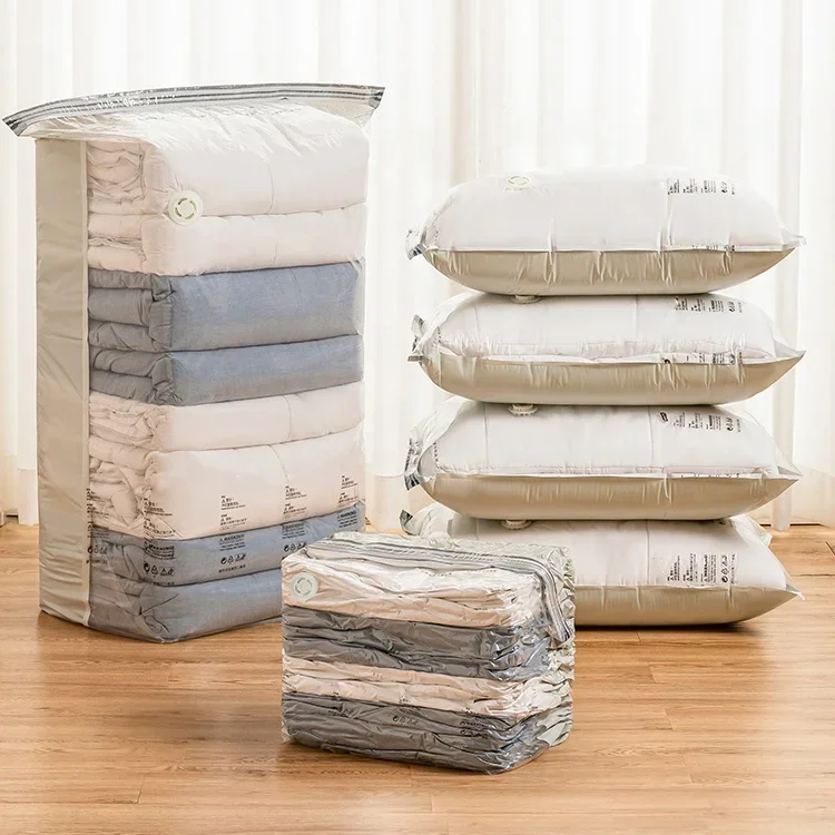 

Vacuum Storage Bag Travel Luggage Thick Blankets Moving Dormitory Down Jacket Storage Bag Organiseurs De Rangement