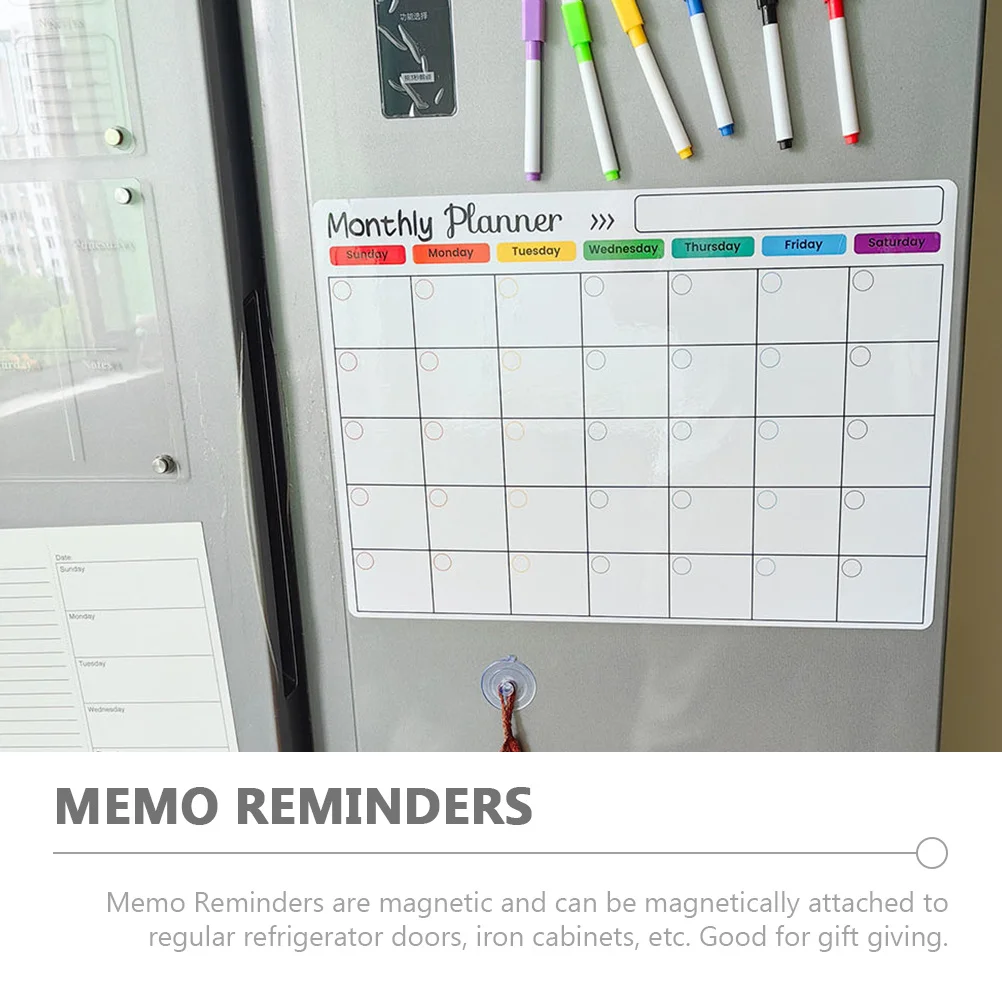 1 مجموعة المغناطيسي الثلاجة الجاف محو مجلس المطبخ التخطيط لوح كتابة رسالة تذكير المنظم لوازم المطبخ