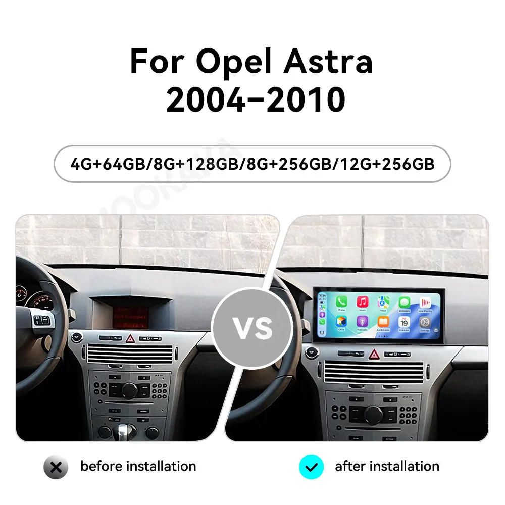 15.8'' Android 15 Radio For Opel Astra 2004~2010 GPS Qualcomm Carplay Multimedia Player Navigation Car Stereo Receiver Head Unit