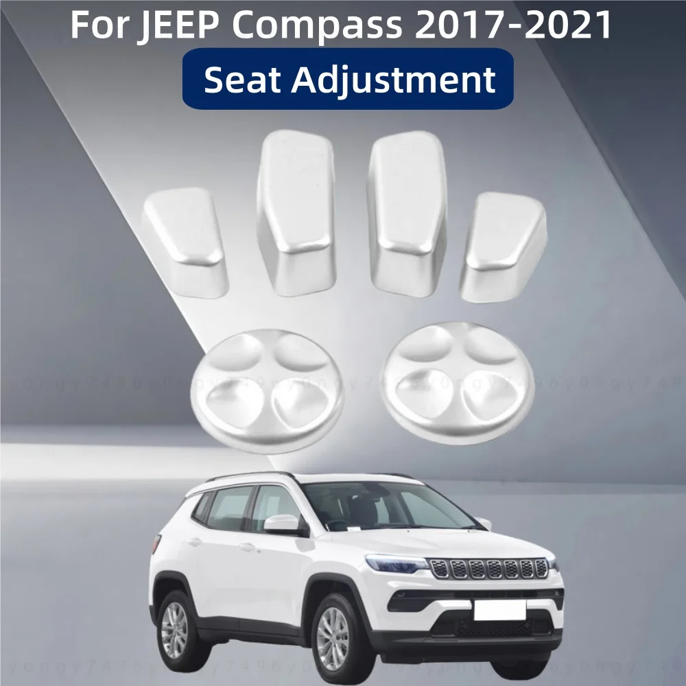 

Car Upgrade Stickers ABS Seat Adjustment For JEEP Compass 2017 2018 2019 2020 2021 Modification Decoration Accessories