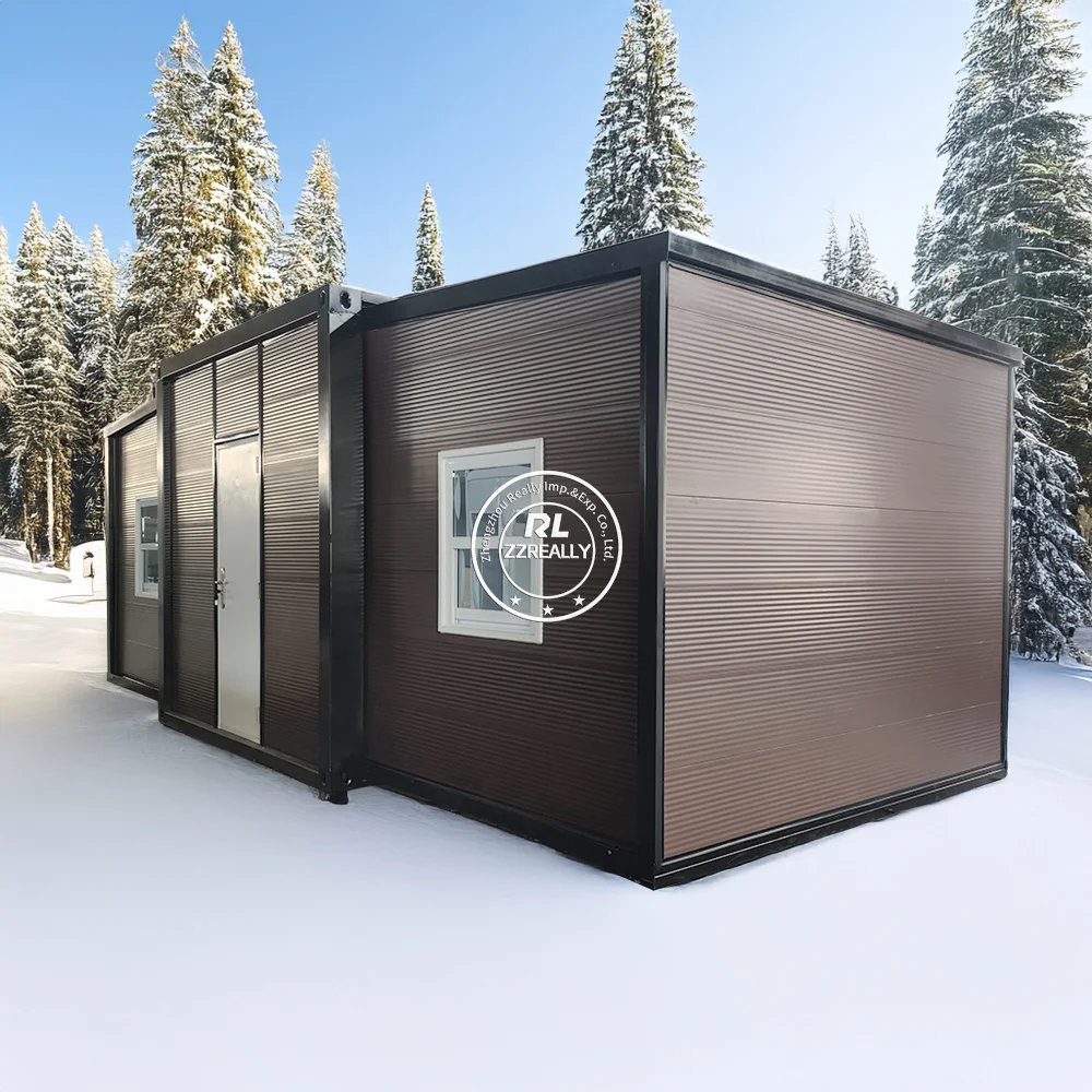 pronto para fazer casa expansível de contêiner pré-fabricado de 40 pés e 20 pés para venda villa residencial pré-fabricada dobrável padrão dos EUA