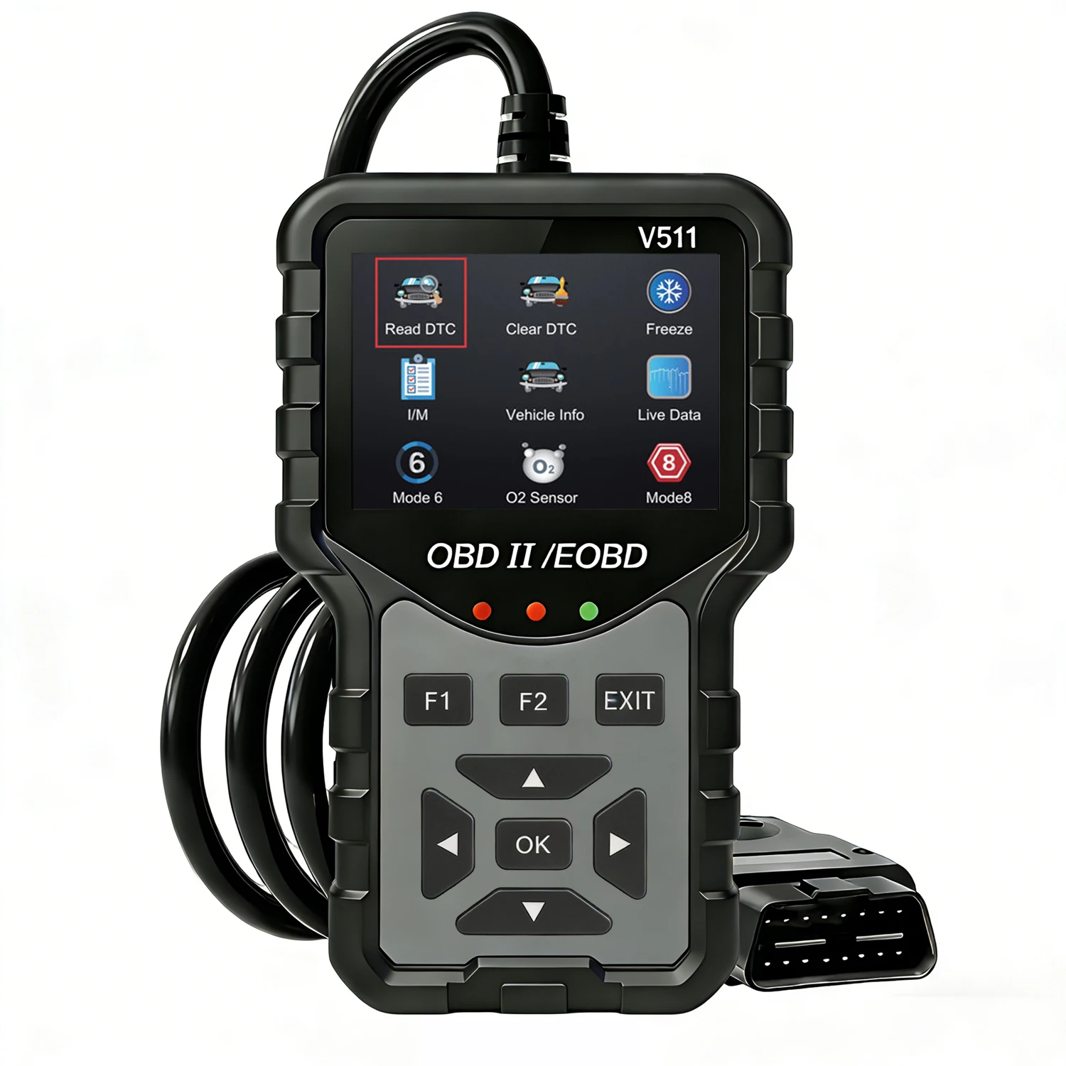 2025 Latest Obd2 Scanner Code Reader Car Engine Fault Scanner Can Diagnostic Scan Tool, Reads and Clears Error Codes for All Obdii/Eobd Protocol Vehicles Manufactured after 1996, No Battery Required