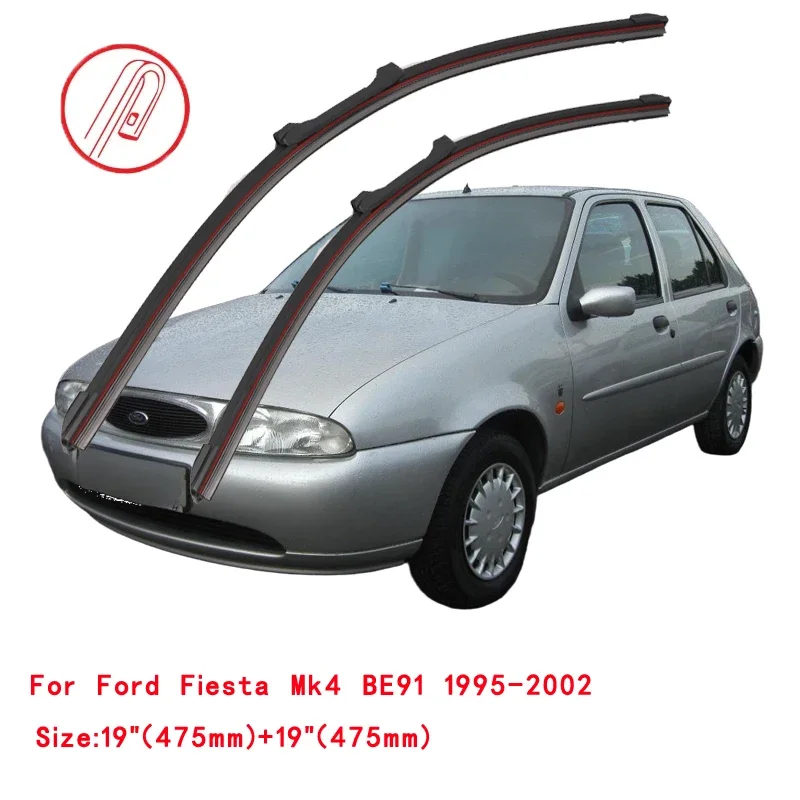 For Ford Fiesta 1995-2023 Car Windshield Wiper Blade Front Windscreen Brushes Washer Accessories Cleaning Replacement Parts - view 3