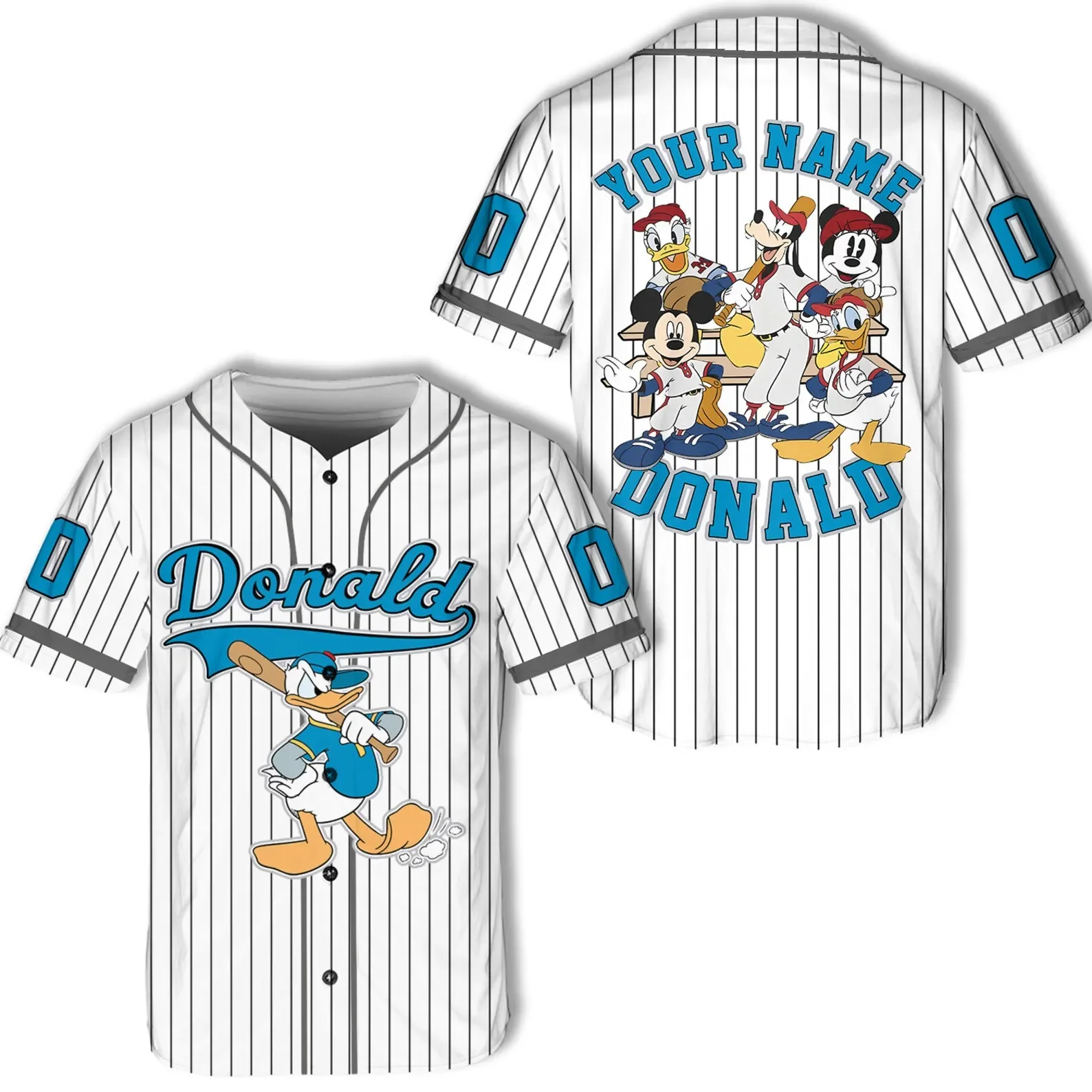 

Custom Disney Game Day Baseball Jersey Men Women Short Sleeve Jersey Mickey and Friends Baseball Jersey Disney Baseball Shirt