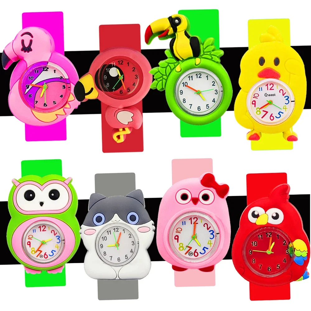 2024 New Product Cute Animal Children Toys Kids Watches Soft Silicone Girls Boys Watches Baby Birthday Gift Bracelet