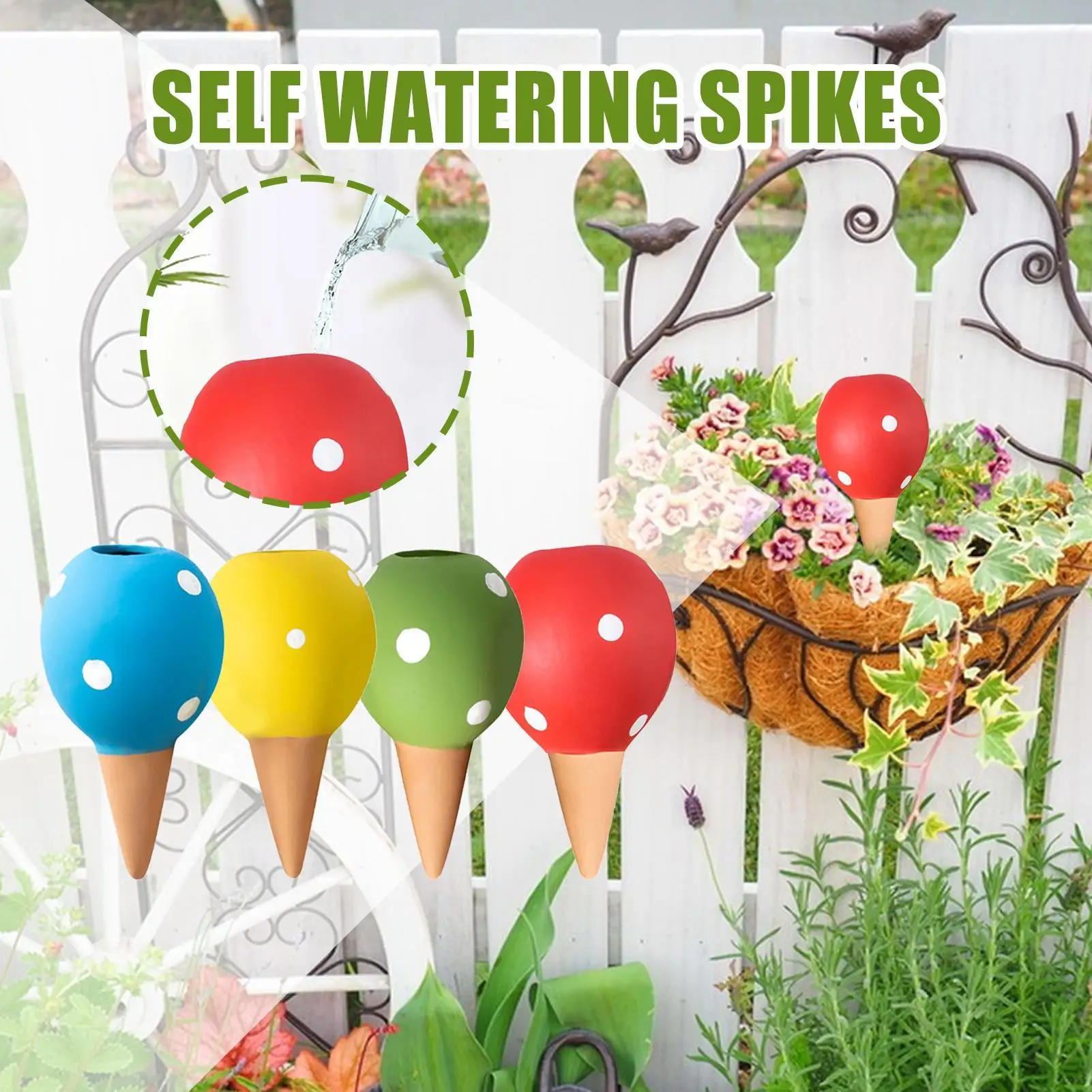 

Terracotta Watering Spikes Self-Watering Plant Dripper Spike Automatic Drip Irrigation System Kits for Potted Plants