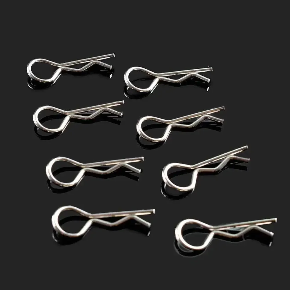 RC 31065 Silver Metal Body Clips 8P Fit Himoto 1/10 Off-Road Truck E10MT E10BP
