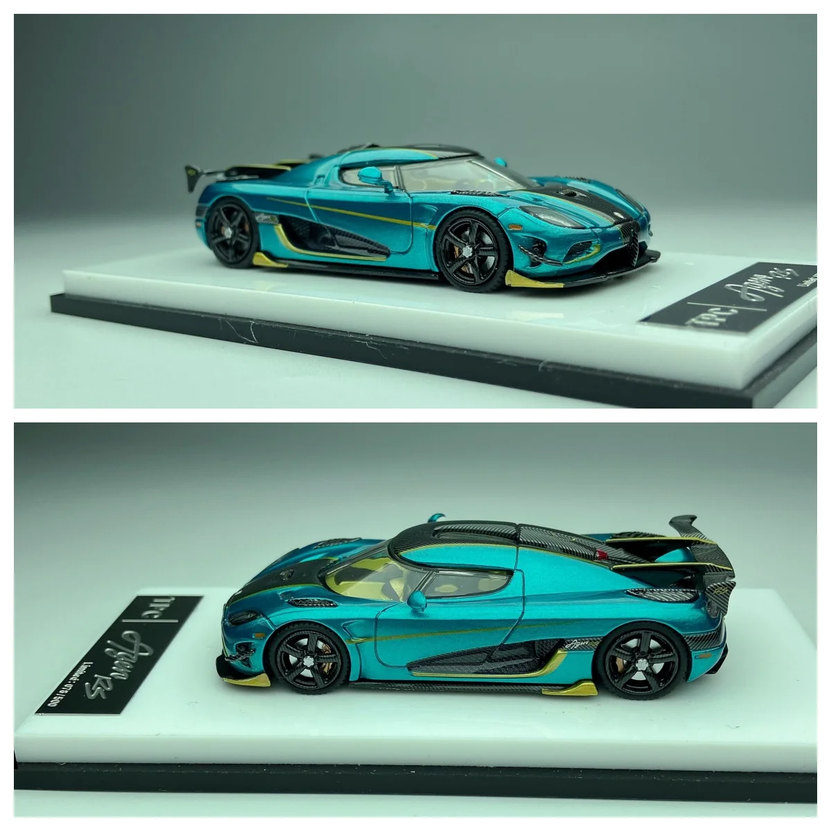 

Модель автомобиля TPC 1:64 Agera RS Blue Super Car, литая под давлением, из сплава