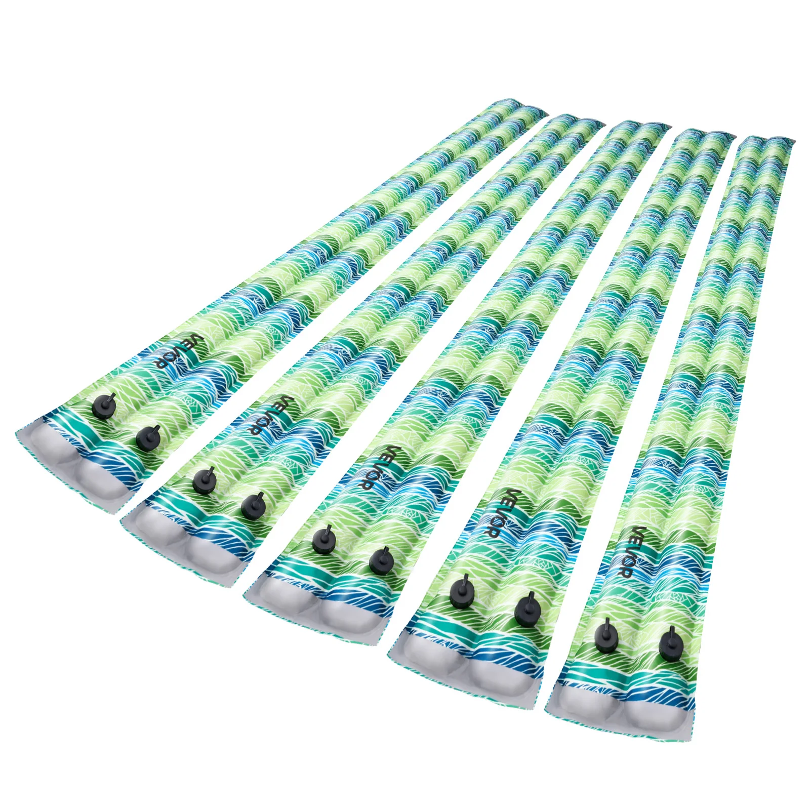 VEVOR Pool Cover Water Bags with Reflective Strips PVC Bags Weights with Leakproof Screw Cap for Winter Swimming-Pool Covers