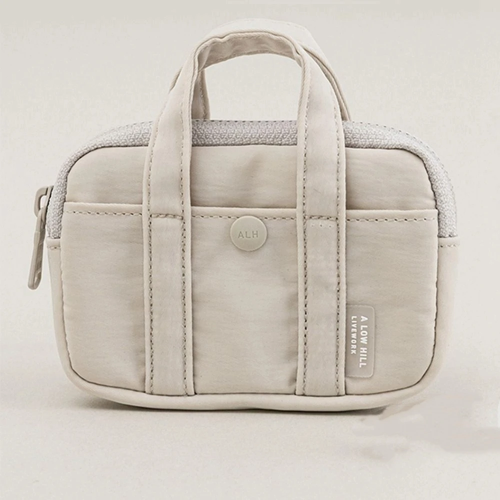 محفظة عملية محمولة من النايلون للعملات المعدنية على الطراز الكوري بسحاب وحقيبة بطاقات منظم بطاقات البنك خفيفة الوزن للرجال محفظة للطلاب