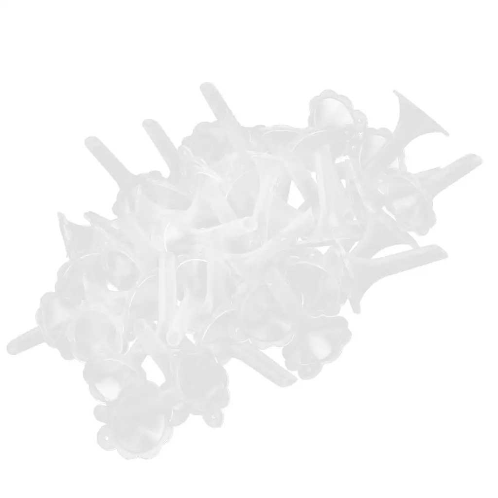 Clear Plastic Essential Oil Funnel Flower Shaped Perfume Transfer Tool Mini Funnel for Fragrance Oil Diffuser Bottles