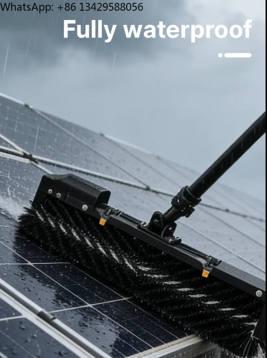 Durable Aluminum Handle Telescoping Solar Panel Brush Cleaner 3.5m/5.5m/7.5m  Household Tool Extensible Cleaning Tool Brush
