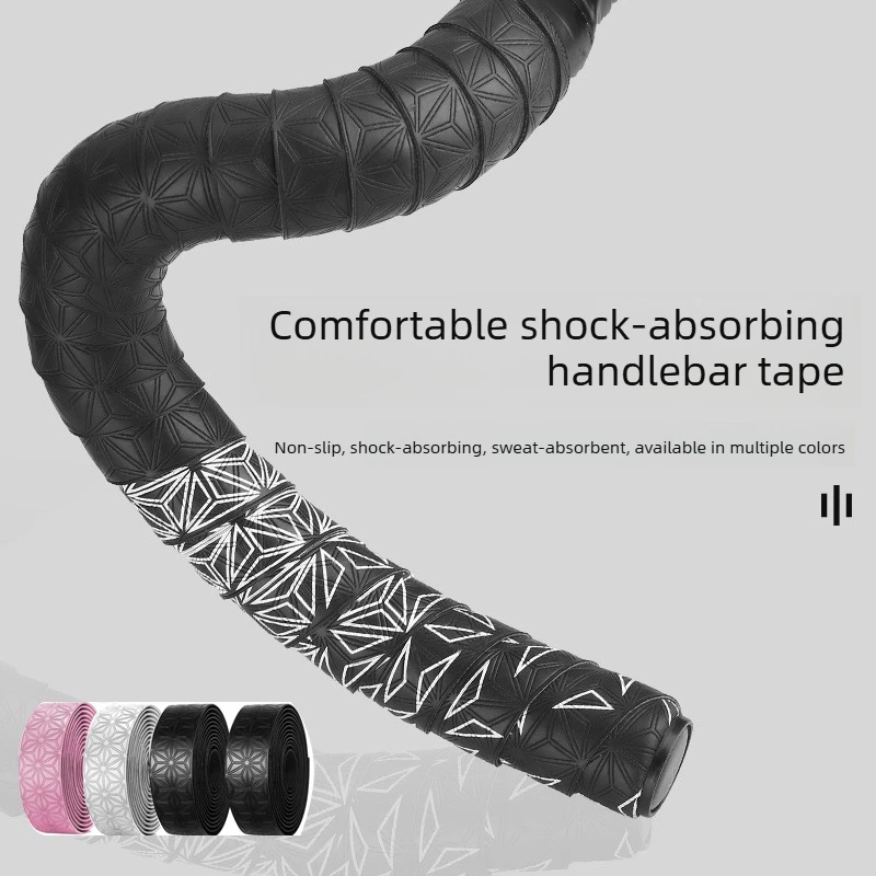 Nastro per Manubrio Bici da Strada, Antiscivolo e Antiurto, Comodo, in Silicone, Assorbente di Sudore