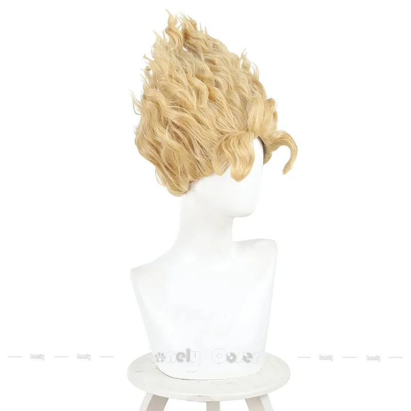 CyIdentity V ألمع ستار شعر مستعار تأثيري Hullabaloo مايك مورتون شقراء متموجة الباروكات الرجال النساء المهرجين كرنفال لعبة الهالوين الموسم #1