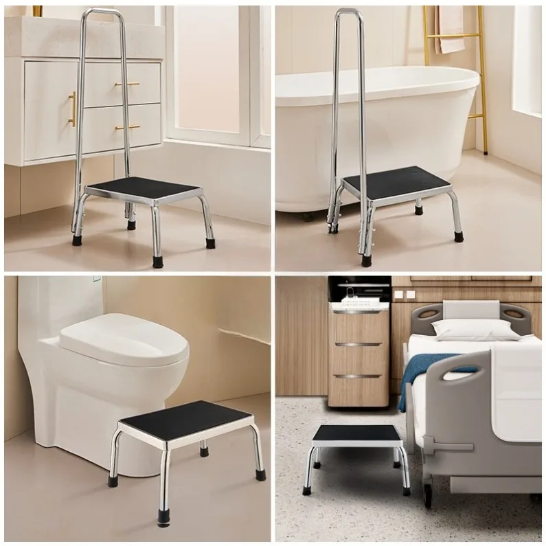 Non-Slip Step Stool,Heavy-Duty Multi-Purpose Footstool for Elderly Pregnant Disabled Kids,Bathroom Kitchen Sofa Use