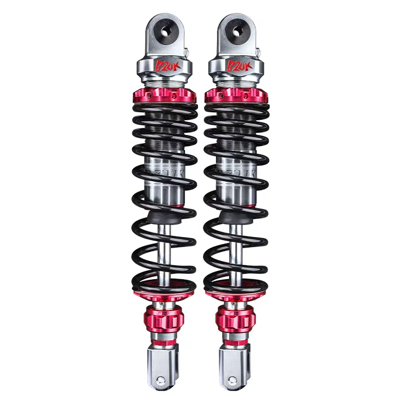 UF1 High Quality Dual Adjustable Rear Shock Absorber for Universal Motorcycles Total Length 340MM Hole Spacing 310MM New