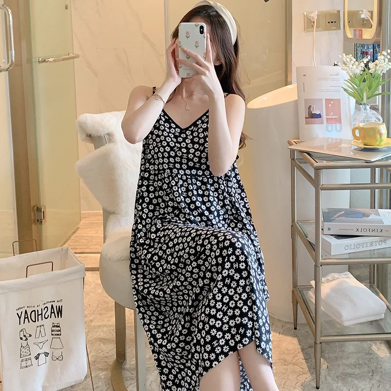 Night Wears For Women  Summer  Dress  Sexy Sleepwear Ladies Nightdress