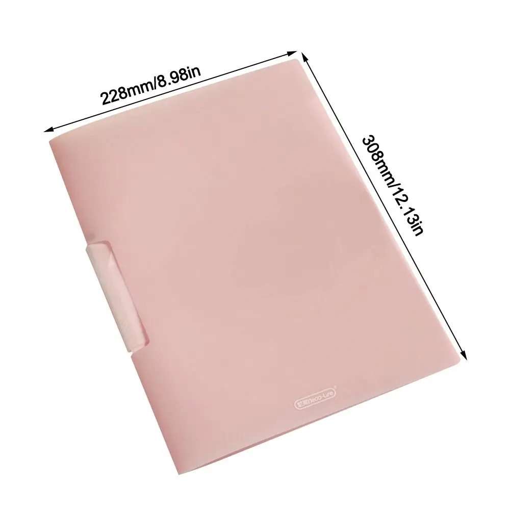 Archives Bag PP Clipboard A4 หมุนด้านข้างเปิดหัวเข็มขัดแฟ้มโฟลเดอร์แฟ้มกระเป๋า