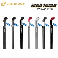 Tija de sillín con suspensión de bicicleta ZOOM, 27,2/28,6/30,0/30,4/30,8/31,6/33,9x350MM, tija de sillín con amortiguador MTB/DH/BMX, ciclismo de invierno