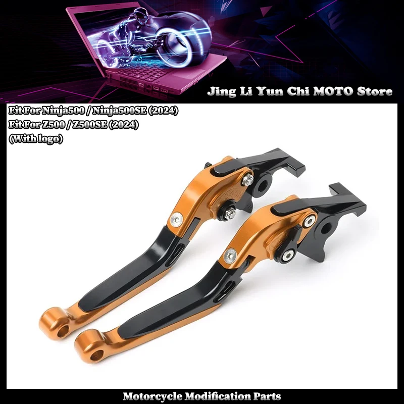 

Fit For KAWASAKI Ninja500 NINJA500SE Z500 Z500SE 2024 Ninja 500 Motorcycle Clutch Lever Brake Lever Set Adjustable Handle Levers