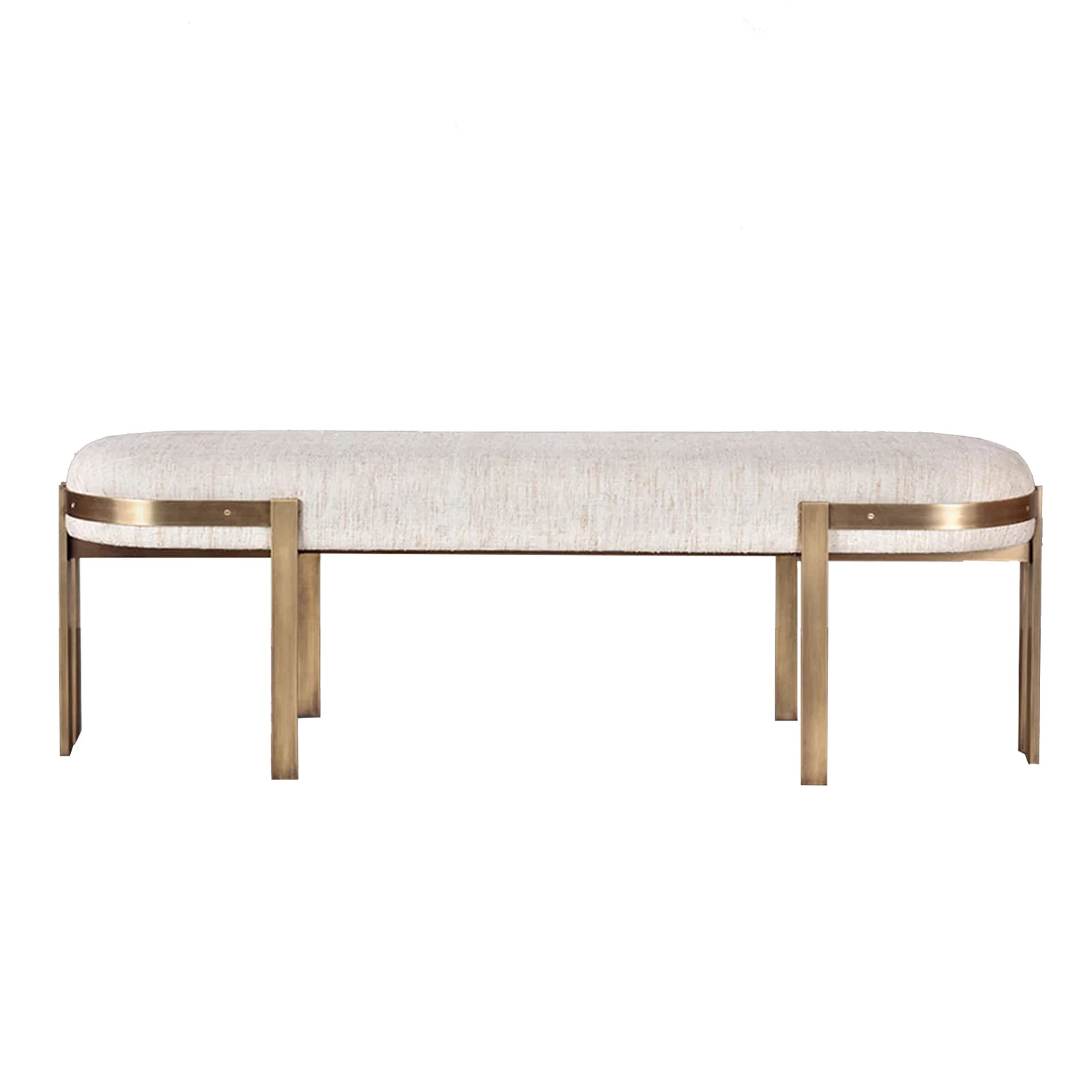 

-For Modern Long Ottoman Stool Benches for Bedrooms Stainless Steel Bench Leg Luxury Ottoman Bedroom Bench&