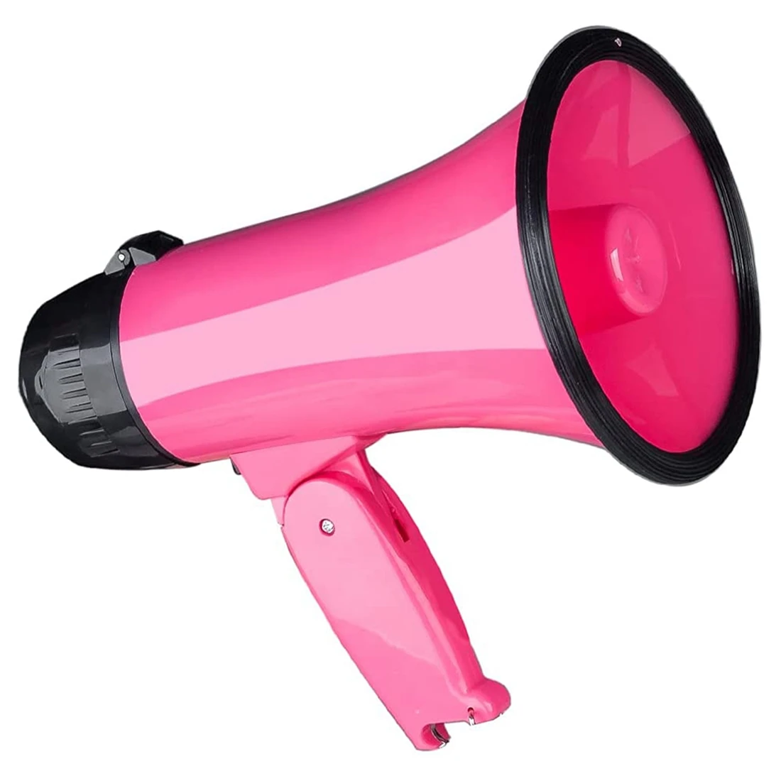 25 Watt Compact Megaphone Speaker PA Bullhorn - with Built-in Siren, Voice Recorder, Bottle Opener,Pink